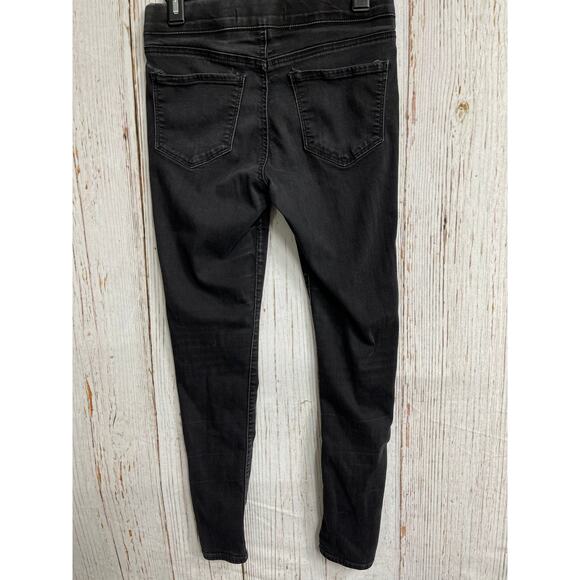 Old Navy Pull On Rockstar Jeggings Jeans Size 6 Gray Skinny Stretchy Pants FLAW - Picture 2 of 6